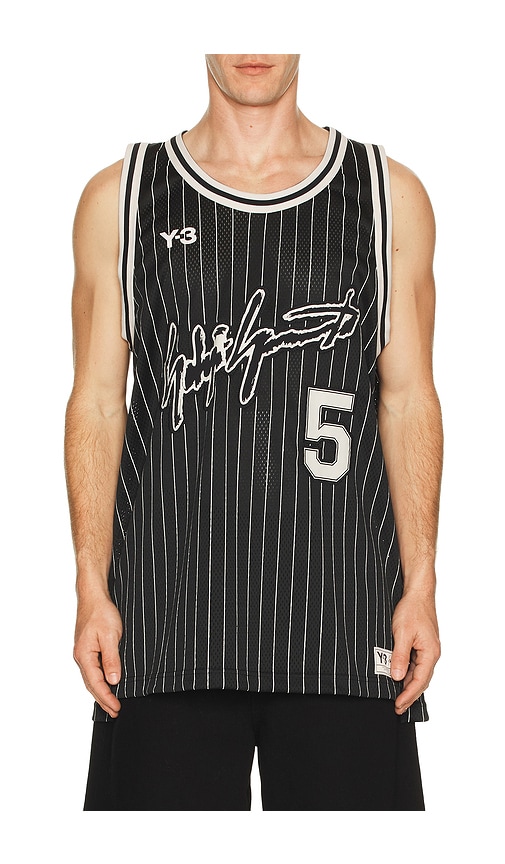 Y-3 Mens Black Elite 5 Basketball Woven Top Xl