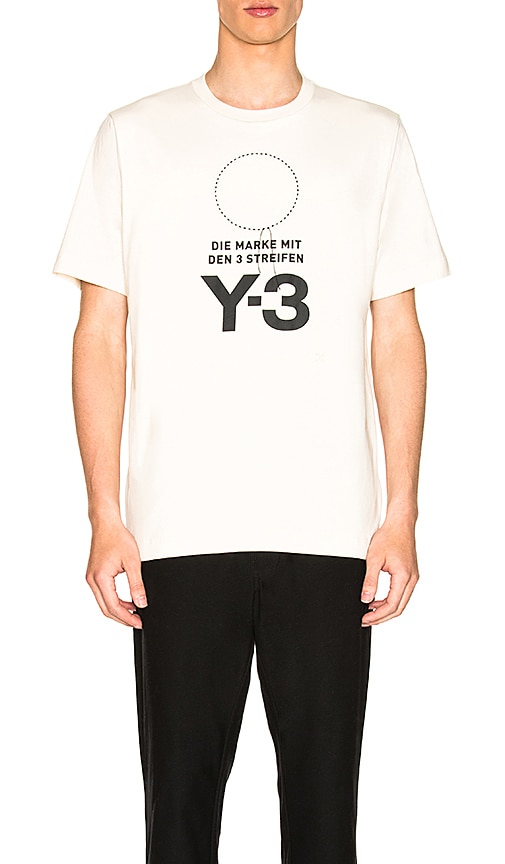 y3 logo tee