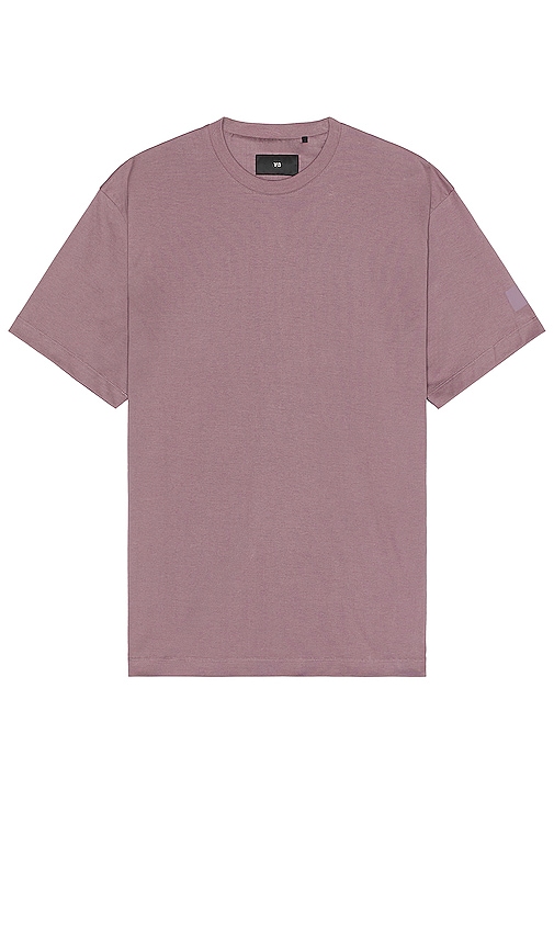 Y-3 Yohji Yamamoto Relaxed Short Sleeve Tee in legacy purple | REVOLVE