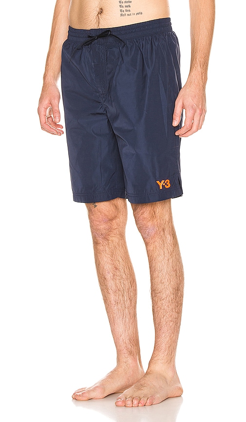 Y-3 Yohji Yamamoto Logo Swim Shorts in 