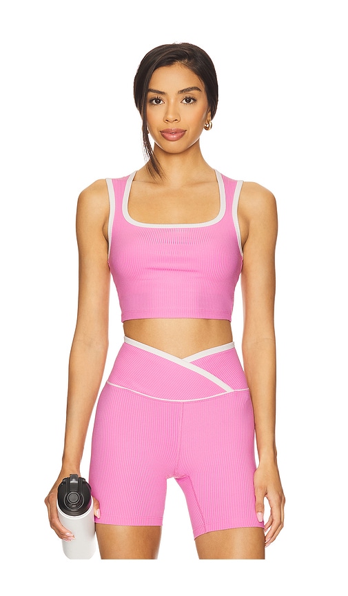 Ribbed Diana Sports Bra in Pink. - size L (also in M, S, XL, XS) - YEAR OF OURS - Modalova