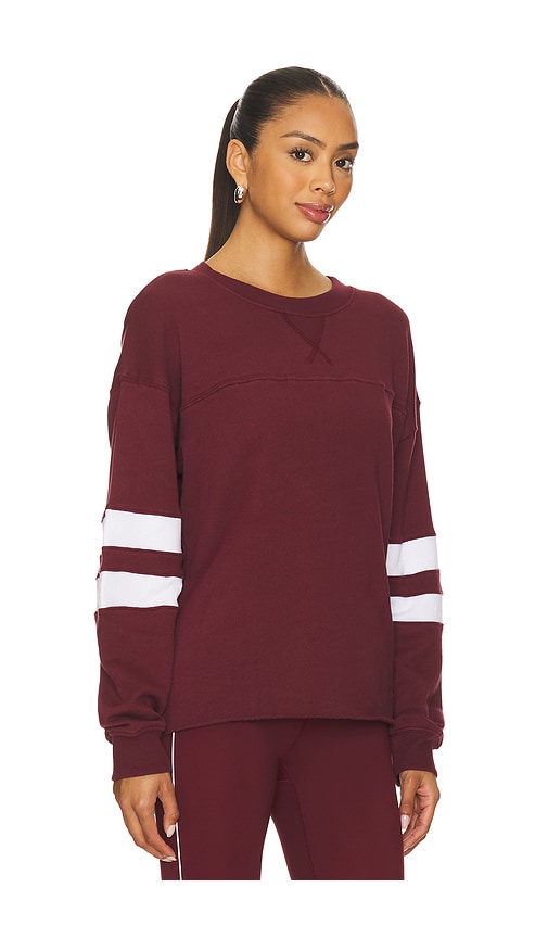 Year Of Ours Varsity Sweatshirt In Burgundy