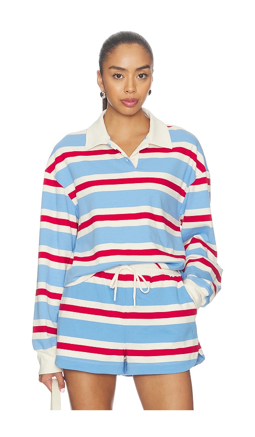 Striped Cotton Jersey Rugby Pullover