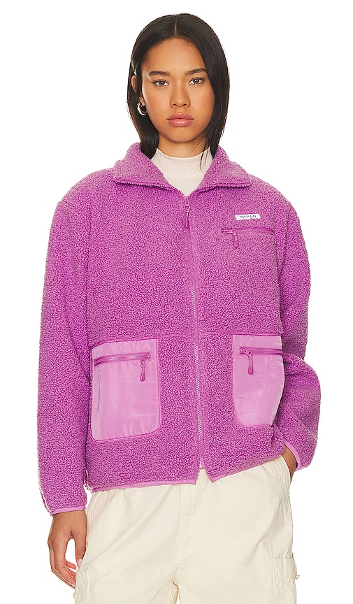 Shop Year Of Ours The Park City Zip Jacket In Mauve