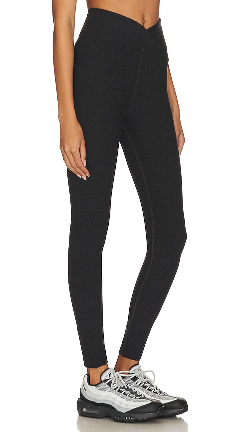 Year Of Ours Ribbed Veronica High-waisted Leggings In Heather Black