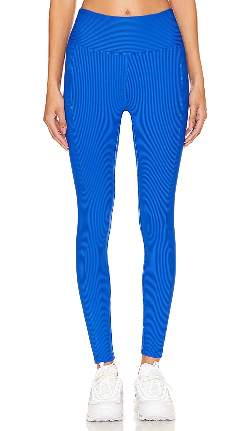 Year Of Ours Ribbed Pocket Legging In Blue Flame