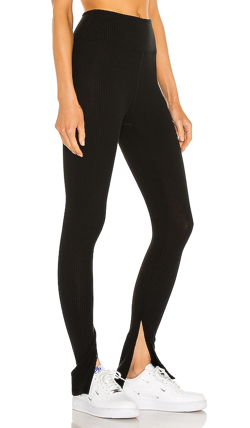 Shop Year Of Ours 9 To 5 Slit Pant In Black