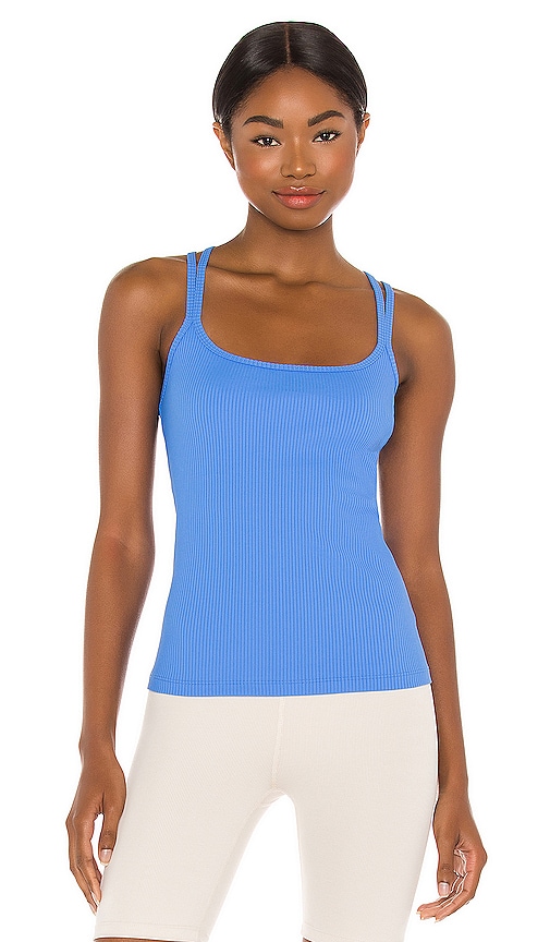 YEAR OF OURS Skinny Rib Tank in Club Blue | REVOLVE