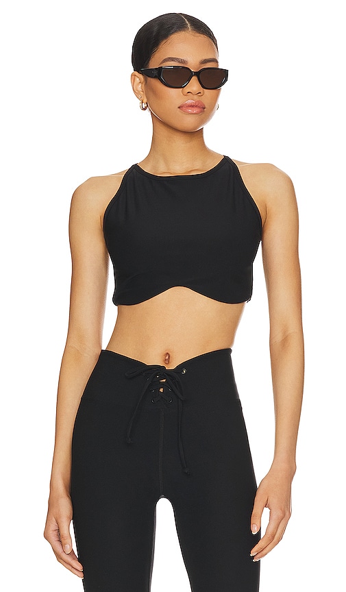 YEAR OF OURS Stretch Halter Tank in Black