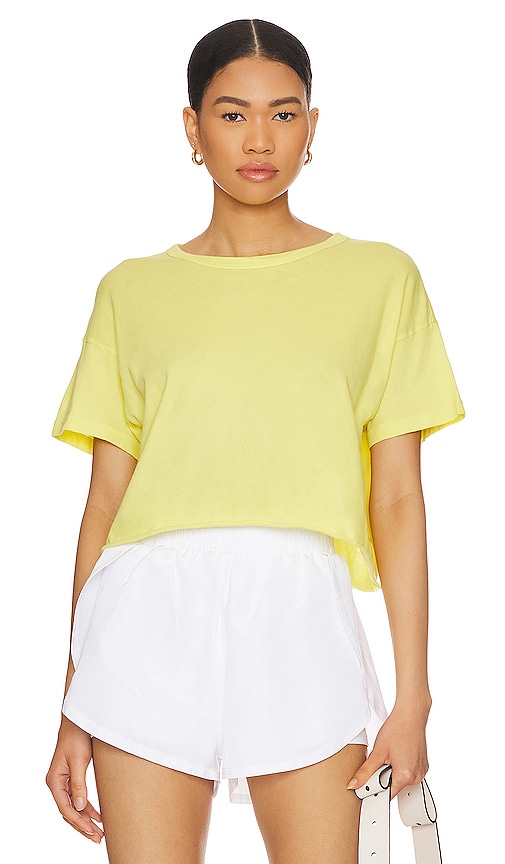 YEAR OF OURS Cropped Tee in Yellow