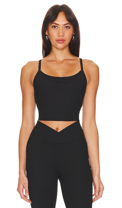 Year Of Ours Ribbed Bralette Tank In Black