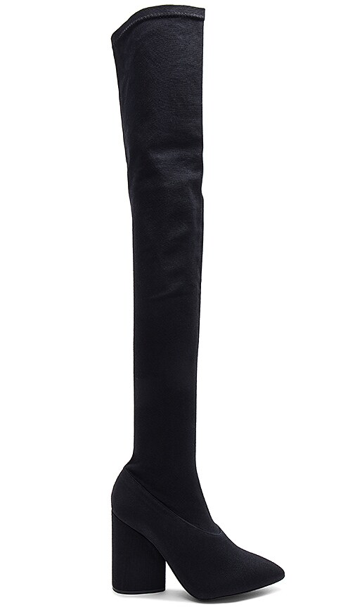 YEEZY Season 4 Thigh High Boot in Bat | REVOLVE