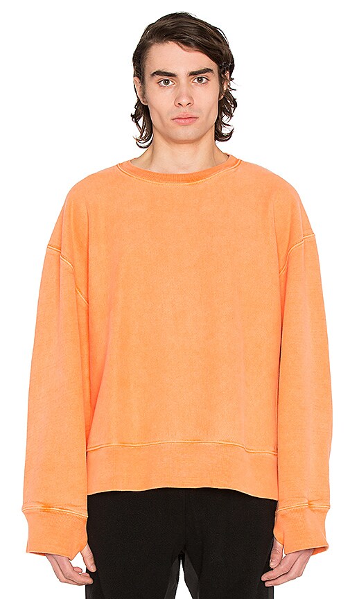 YEEZY Season 3 Crewneck Sweatshirt in Warning Orange | REVOLVE