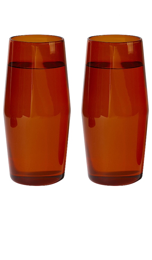Yield Century Glass 16oz Set In Amber