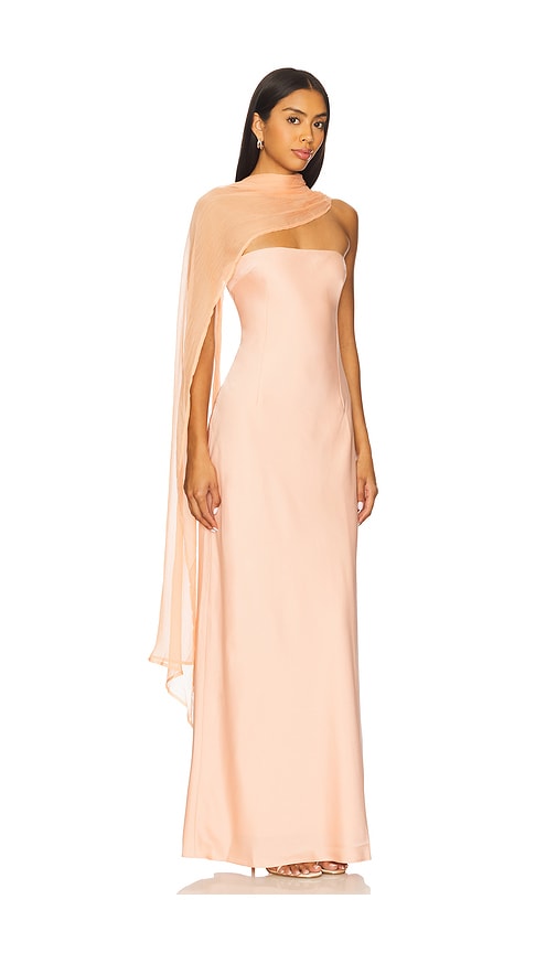 Yllw The Label Vitoria Cape Dress In Orange