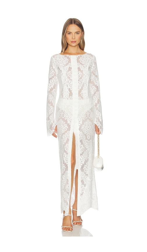 Ivory Long Sleeve Maxi Dress | REVOLVE