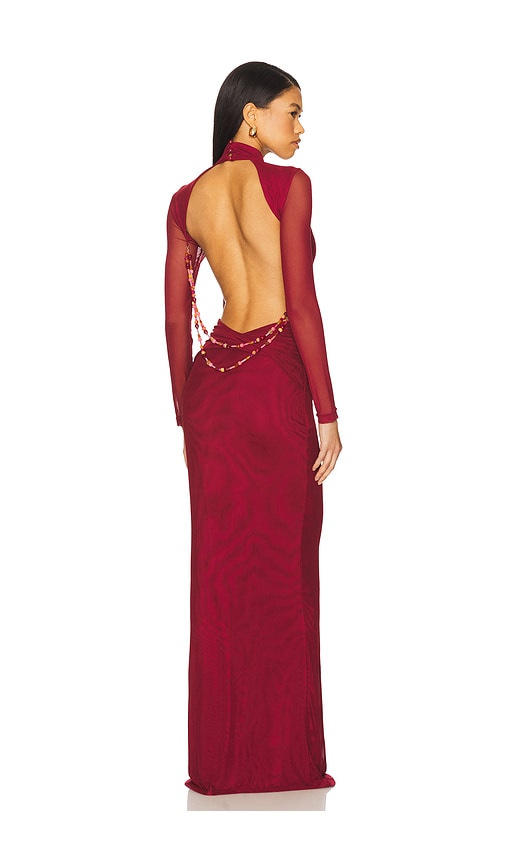 YLLW THE LABEL SALOME BEADED DRESS