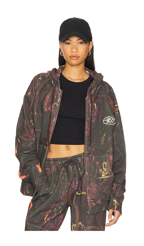 YLLW THE LABEL DAUER ZIP UP HOODIE
