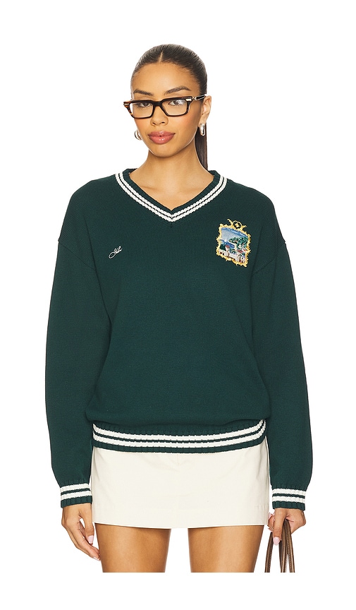 Seascape Cashmere Pullover Sweater in Dark Green. - size S (also in L, M, XL)