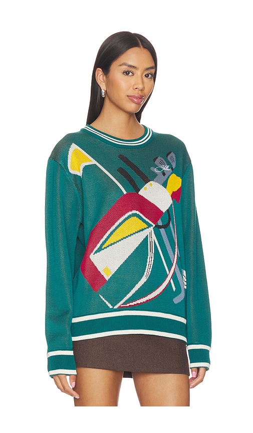 Yellow The Label Golfbag Tencel Knit Pullover In Multi