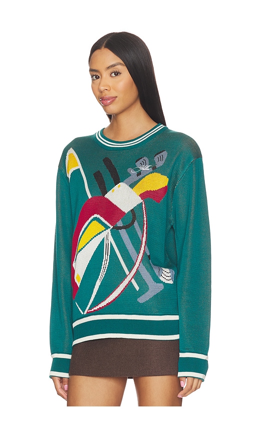  Yellow The Label Pullover & Sweatshirts Golfbag Tencel Knit In Teal. Größe S. Also In M, L. 