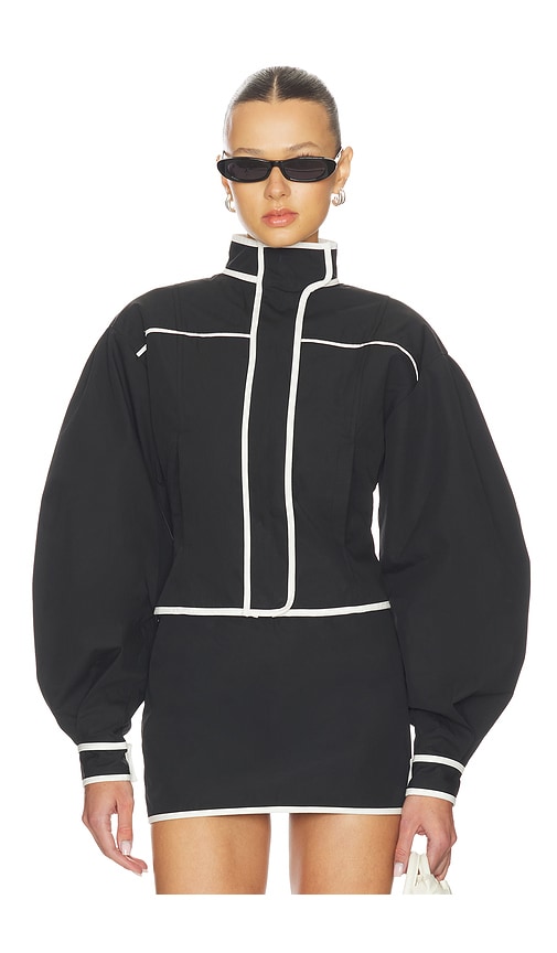 Yllw The Label Mindy Cotton Jacket In Black