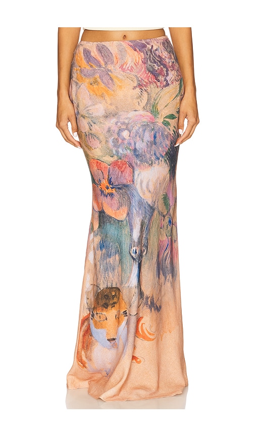 Yllw The Label Paul Maxi Skirt In Pink