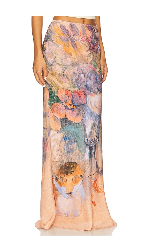 Yllw The Label Paul Maxi Skirt In Pink