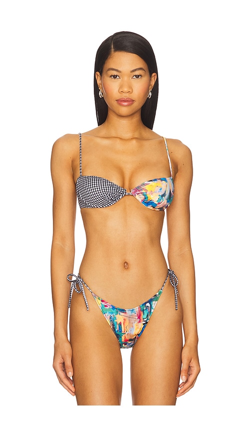 Lane Bikini Top in Black,Blue. - size L (also in M, S, XS) - YLLW THE LABEL - Modalova