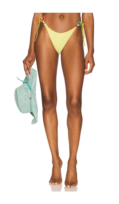 Vivi Charm Bikini Bottom in Yellow. - size S (also in L, M, XS)