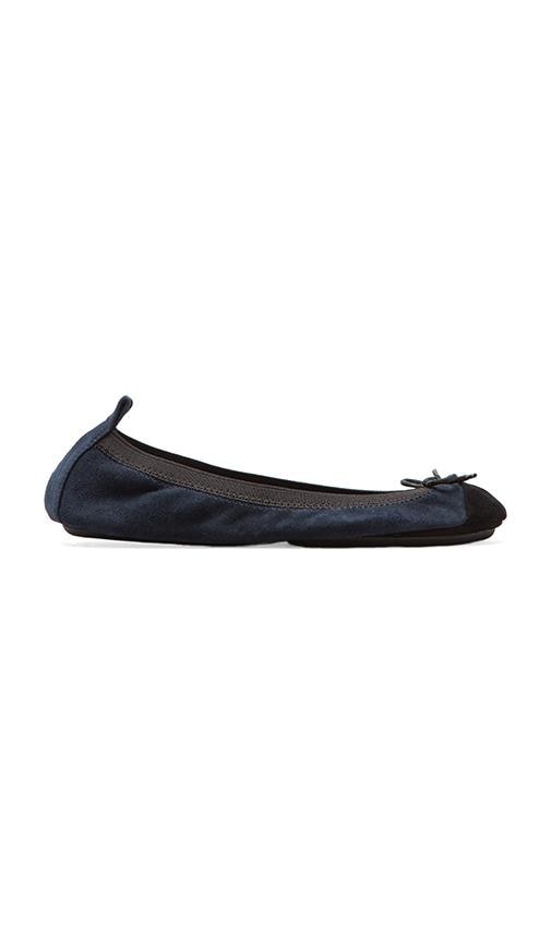Two Tone Cap Toe Ballet Flat
