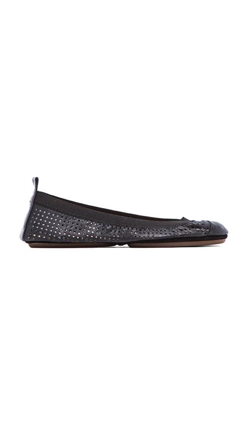 Samantha Perforated Leather Flat