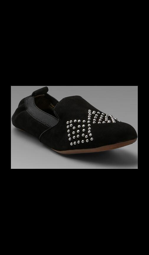 Nububk Suede Studded Flat