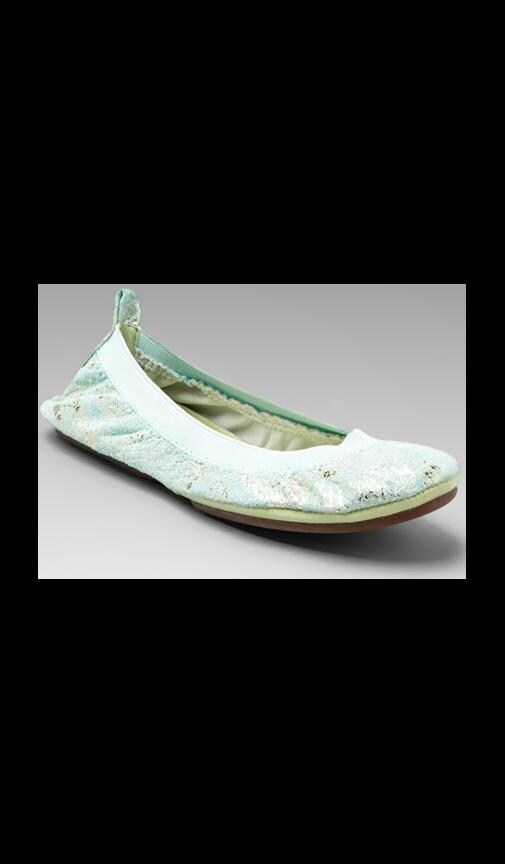 Metallic Snakeskin Flat