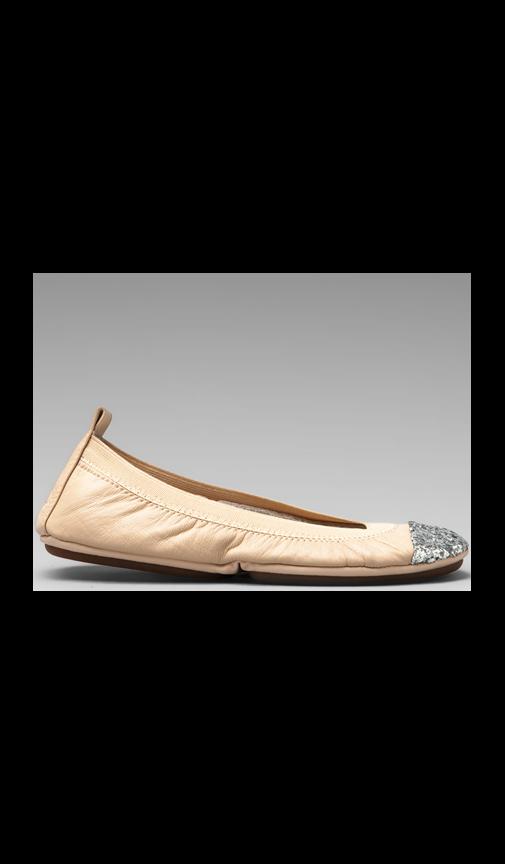 Glitter Captoe Flat