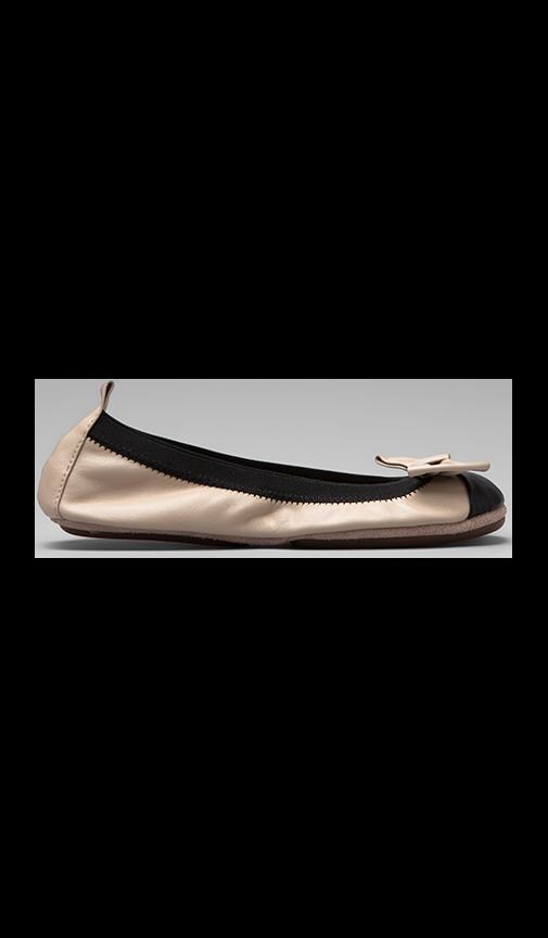 Two Tone Cap Toe Ballet Flat