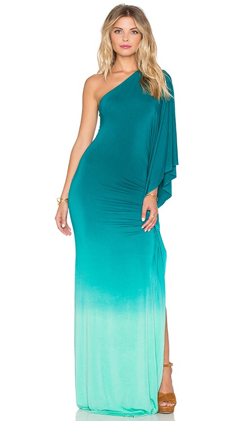 Michael Costello x REVOLVE Serena Gown in Dusty Teal