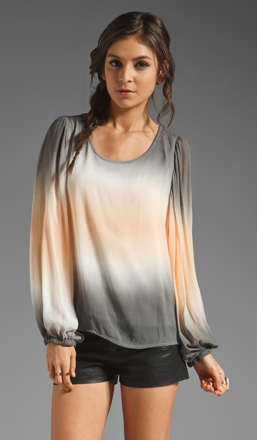 Wren Top Grey Double Ombre