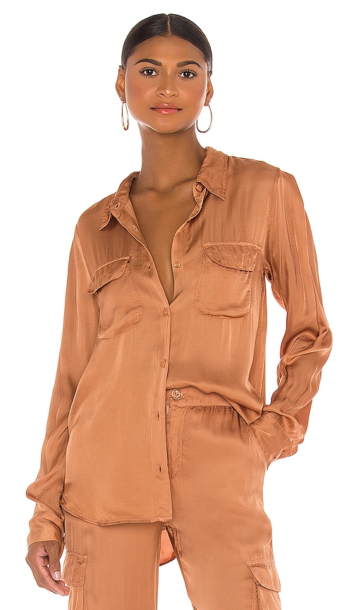 Young, Fabulous & Broke Belle Top in Tobacco