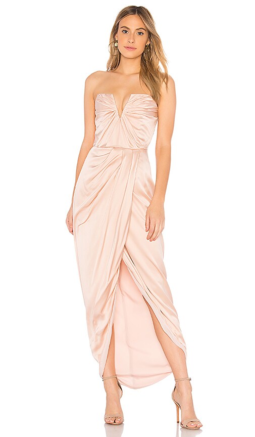 Yumi kim bombshell hot sale silk maxi dress