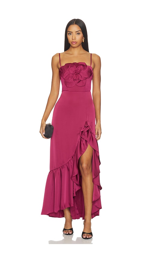 Kalu Maxi Dress by Yumi Kim in Burgundy