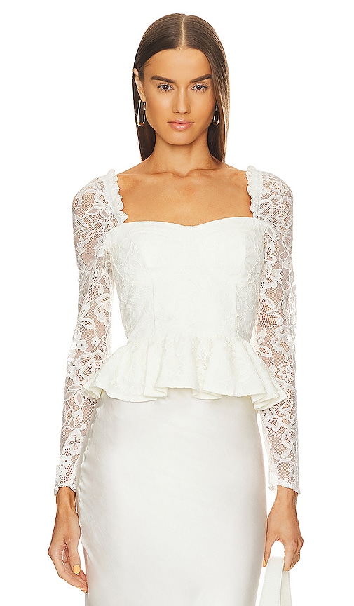 Yumi Kim Fifi Bustier Blouse In Hollywood Lace