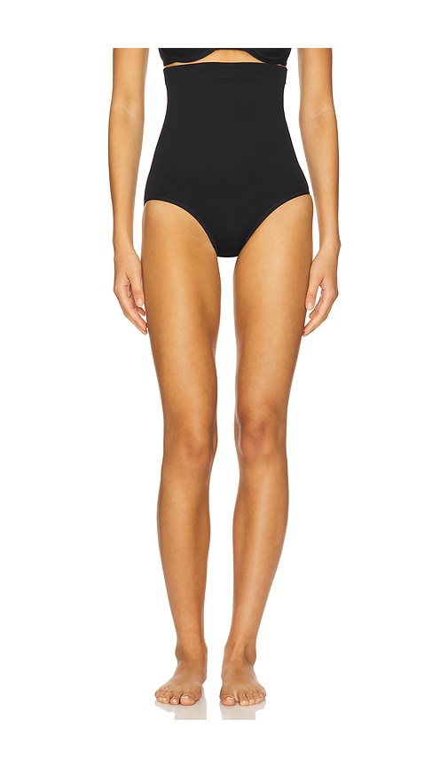 Yummie Seamless Solutions High Waist Shaping Brief In Black