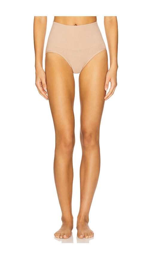 Yummie Joy Cotton Shaping Brief In Brown
