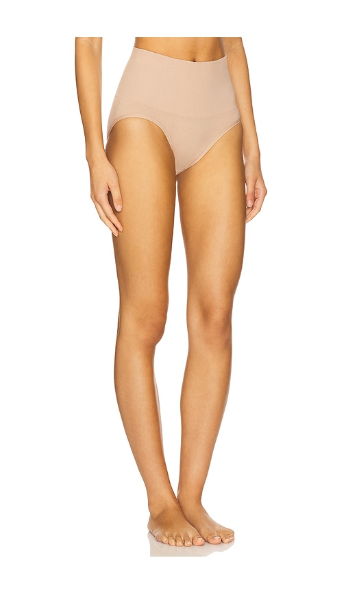 Yummie Joy Cotton Shaping Brief In Brown