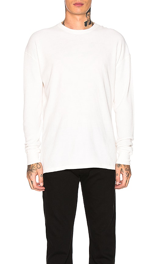 Zanerobe Waffle Rugger Long Sleeve Tee in Bone | REVOLVE