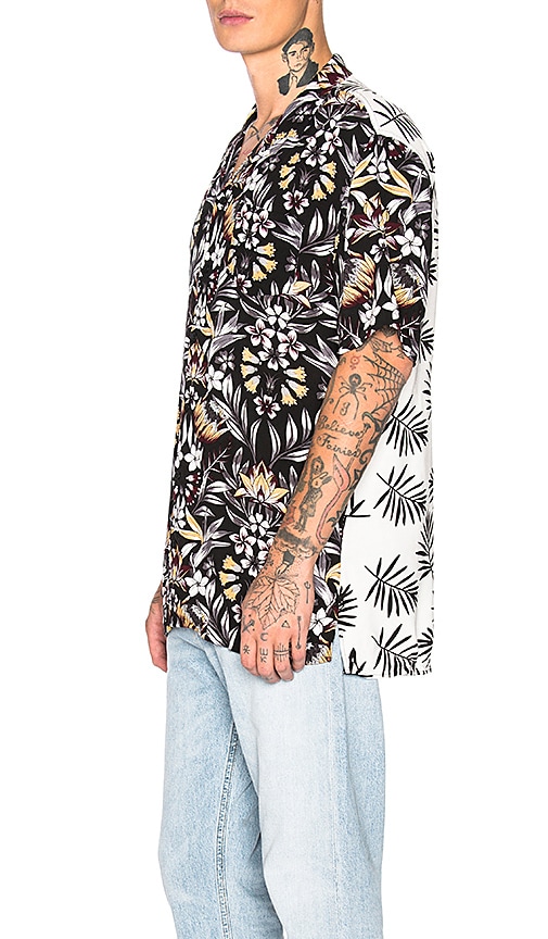 Zanerobe x REVOLVE Exotic Short Sleeve Shirt in Black & White