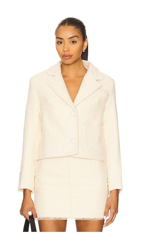 Zemeta Creamer Tweed Jacket In White