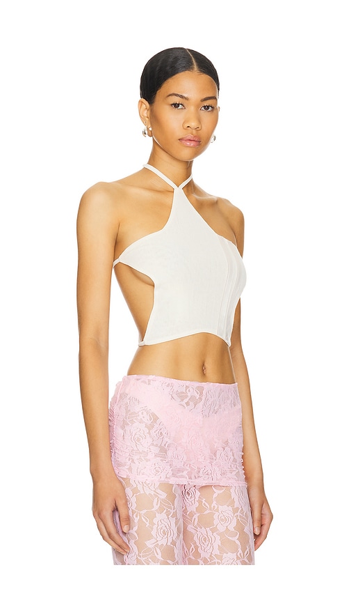 Shop Zemeta Star Me Halter Top In 白色