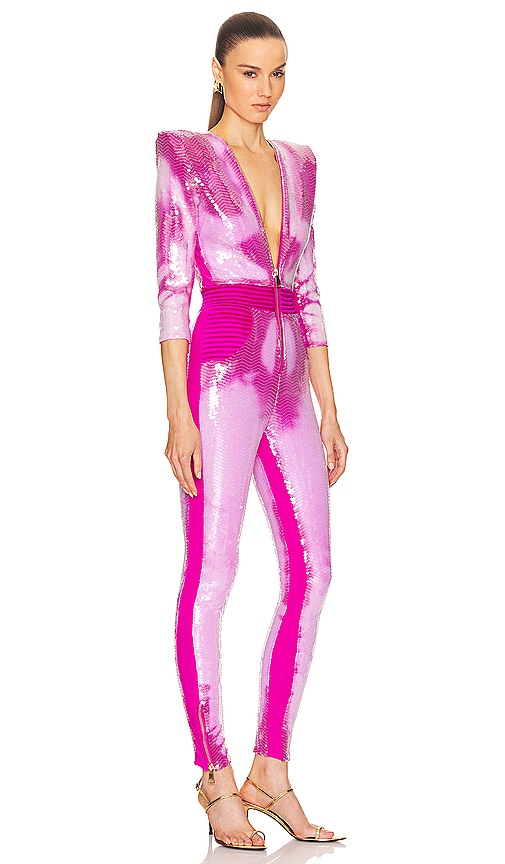 Shop Zhivago Heated Activated The Video Wars Jumpsuit In Pink